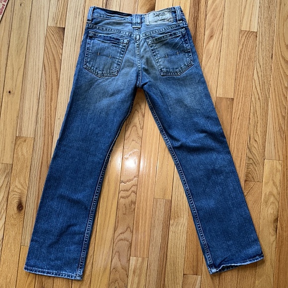 POLO Ralph Lauren designer-distressed blue jeans boys straight leg slim size 10 - Picture 9 of 16